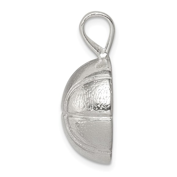 925 Sterling Silver Genuine Sports Basketball Charm - Picture 3 of 5